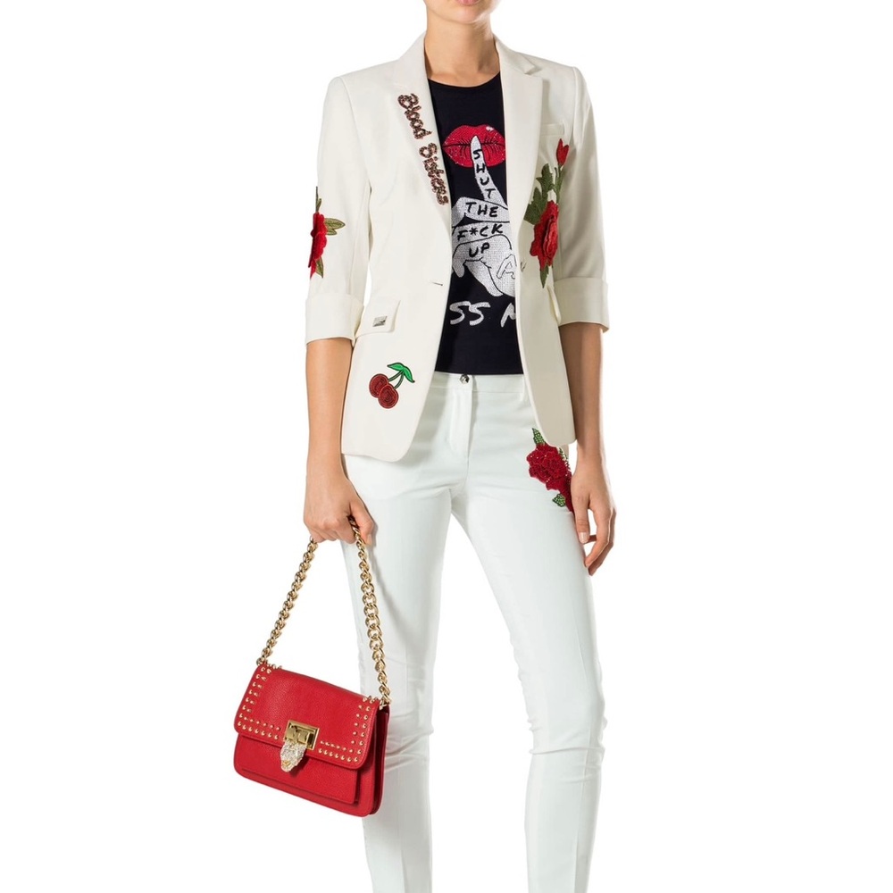 Philipp Plein Blood Sisters White Blazer